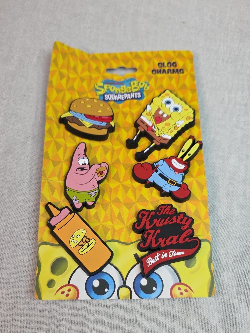 SpongeBob Squarepants Crocs, Clogs Or Bogg Bag Charms NWT